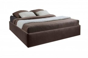 Кровать Подиум с ПМ 1200 (экокожа коричневая) в Тарко-Сале - tarko-sale.ok-mebel.com | фото