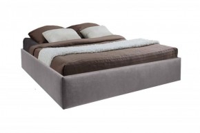 Кровать Подиум с ПМ 1600 (велюр темно-серый) в Тарко-Сале - tarko-sale.ok-mebel.com | фото