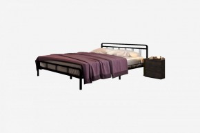 Кровать "Леон" Черная (1200*2000) (ножки-черные) в Тарко-Сале - tarko-sale.ok-mebel.com | фото 2