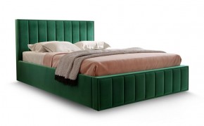 Кровать "Вена" 1400 СТАНДАРТ Вариант 1 Мора зеленый + бельевой ящик с кроватным основанием и подъемным механизмом в Тарко-Сале - tarko-sale.ok-mebel.com | фото