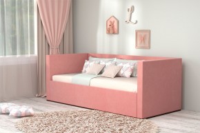 Кровать с ПМ (арт.030) (с/м 900*2000мм) (б/матр), ткань розовая в Тарко-Сале - tarko-sale.ok-mebel.com | фото