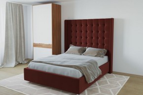 Кровать Венеция ЛЮКС с ПМ 1200 (велюр бордо) в Тарко-Сале - tarko-sale.ok-mebel.com | фото 2