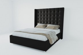 Кровать Венеция ЛЮКС с ПМ 2000 (экокожа кольт ч) в Тарко-Сале - tarko-sale.ok-mebel.com | фото 2