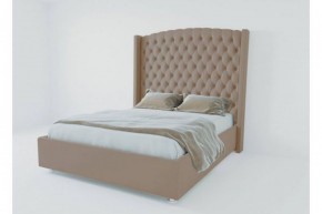 Кровать Версаль ЛЮКС с ПМ 1200 (велюр темно-серый) в Тарко-Сале - tarko-sale.ok-mebel.com | фото