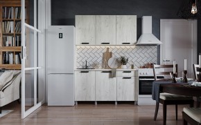 Кухня ДИОР 1500 (Белый/Дуб Крафт белый) в Тарко-Сале - tarko-sale.ok-mebel.com | фото