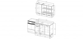 Кухонный гарнитур Белый Глянец 1200 (Стол. 26мм) в Тарко-Сале - tarko-sale.ok-mebel.com | фото 2