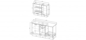 Кухонный гарнитур Белый Глянец 1600 (Стол. 26мм) в Тарко-Сале - tarko-sale.ok-mebel.com | фото 2