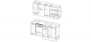 Кухонный гарнитур Белый Глянец 1800 (Стол. 26мм) в Тарко-Сале - tarko-sale.ok-mebel.com | фото 2