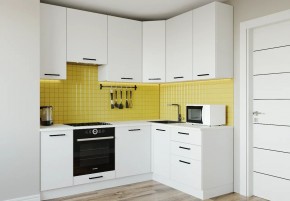 Кухонный гарнитур Белый Глянец 2200*1600 h950 (Стол. 26мм) в Тарко-Сале - tarko-sale.ok-mebel.com | фото