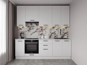 Кухонный гарнитур Белый Глянец 2400 h950 (Стол. 26мм) в Тарко-Сале - tarko-sale.ok-mebel.com | фото