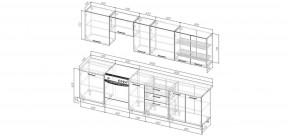 Кухонный гарнитур Белый Глянец 3000 (Стол. 26мм) в Тарко-Сале - tarko-sale.ok-mebel.com | фото 2