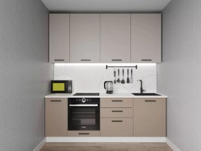 Кухонный гарнитур Каппучино 2200 h950 (Стол. 26мм) в Тарко-Сале - tarko-sale.ok-mebel.com | фото