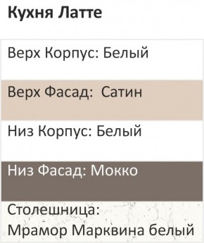 Кухонный гарнитур Латте 2200 h950 (Стол. 26мм) в Тарко-Сале - tarko-sale.ok-mebel.com | фото 3