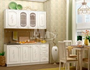 ЛИЗА-2 Кухонный гарнитур 1,7 Белый глянец холодный в Тарко-Сале - tarko-sale.ok-mebel.com | фото