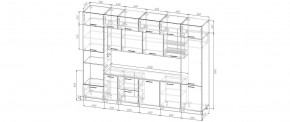 Кухонный гарнитур Санторини 3400 (Стол. 26мм) в Тарко-Сале - tarko-sale.ok-mebel.com | фото 2