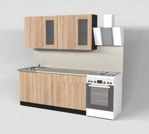 Кухня Симона Демо 1700 (Венга/Дуб Сонома) в Тарко-Сале - tarko-sale.ok-mebel.com | фото