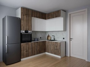 Кухонный гарнитур Старое Дерево 2200*1700 (Стол. 26мм) в Тарко-Сале - tarko-sale.ok-mebel.com | фото