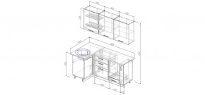 Кухонный гарнитур угловой Капри 1000*1800 (Стол. 38мм) в Тарко-Сале - tarko-sale.ok-mebel.com | фото 2