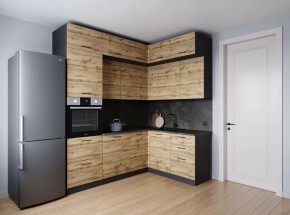 Кухонный гарнитур угловой Крафт 2200*1700 (Стол. 26мм) в Тарко-Сале - tarko-sale.ok-mebel.com | фото