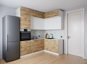 Кухонный гарнитур угловой Лада 2200*1700 (Стол. 26мм) в Тарко-Сале - tarko-sale.ok-mebel.com | фото