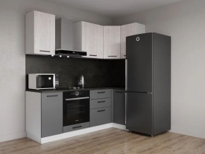 Кухонный гарнитур угловой Санторини 2200*1000 (Стол. 38мм) в Тарко-Сале - tarko-sale.ok-mebel.com | фото