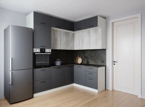 Кухонный гарнитур угловой Санторини 2200*1700 (Стол. 38мм) в Тарко-Сале - tarko-sale.ok-mebel.com | фото