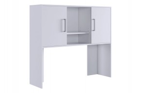 ЛАЙТ 2 Надстройка стола компьютерного (1200) белый в Тарко-Сале - tarko-sale.ok-mebel.com | фото