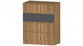 ЛЕНОРА Комод 4 ящика (графит) в Тарко-Сале - tarko-sale.ok-mebel.com | фото