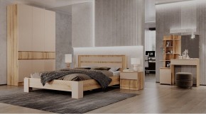 ЛЕНОРА Спальный гарнитур (модульный) кашемир в Тарко-Сале - tarko-sale.ok-mebel.com | фото