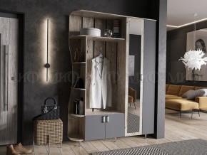 ЛИКА №1 Прихожая ЛДСП (графит/дуб юкон) в Тарко-Сале - tarko-sale.ok-mebel.com | фото