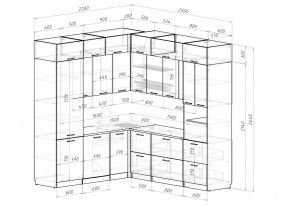 ЛИОРА Кухонный гарнитур Гранд Прайм  (2200*2500 мм) в Тарко-Сале - tarko-sale.ok-mebel.com | фото 2