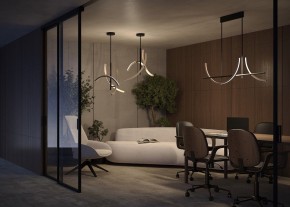 Люстра на штанге Maytoni Wabi MOD428PL-L27BK в Тарко-Сале - tarko-sale.ok-mebel.com | фото 6