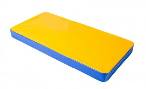 Мат гимнастический 1х0,5х0,08м цв. синий-желтый в Тарко-Сале - tarko-sale.ok-mebel.com | фото 1