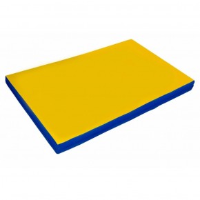 Мат гимнастический 2х1х0,08м цв. синий-желтый в Тарко-Сале - tarko-sale.ok-mebel.com | фото