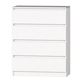 МС "Хилтон" Комод №1 800 (4 ящ.) белый текстурный в Тарко-Сале - tarko-sale.ok-mebel.com | фото 2