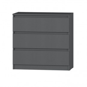 МС "Хилтон" Комод №2 800 (3 ящ.) графит в Тарко-Сале - tarko-sale.ok-mebel.com | фото 2