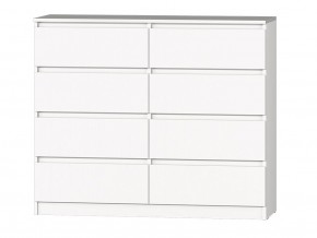 МС "Хилтон" Комод №3 1200 (8 ящ.) белый текстурный в Тарко-Сале - tarko-sale.ok-mebel.com | фото 2