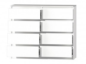 МС "Хилтон" Комод №3 1200 (8 ящ.) белый текстурный в Тарко-Сале - tarko-sale.ok-mebel.com | фото 3