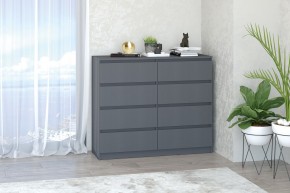 МС "Хилтон" Комод №3 1200 (8 ящ.) графит в Тарко-Сале - tarko-sale.ok-mebel.com | фото