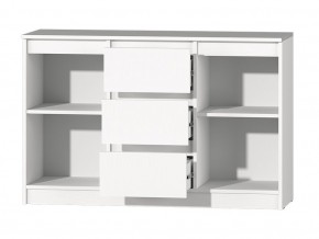 МС "Хилтон" Комод №4 1200 (белый текстурный) в Тарко-Сале - tarko-sale.ok-mebel.com | фото 3