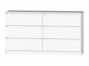 МС "Хилтон" Комод №5 1400 (6 ящ.) белый текстурный в Тарко-Сале - tarko-sale.ok-mebel.com | фото 2