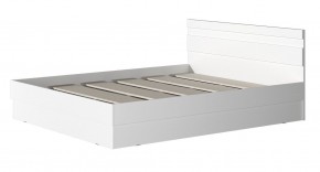МС "Хилтон" Кровать 1,6 (Белый текстурный) в Тарко-Сале - tarko-sale.ok-mebel.com | фото 2