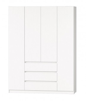 МС "Хилтон" Шкаф №1 1600 (Белый текстурный) в Тарко-Сале - tarko-sale.ok-mebel.com | фото 2