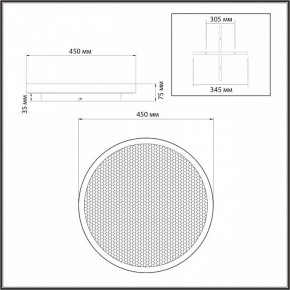 Накладной светильник Sonex Shimmers 7736/60L в Тарко-Сале - tarko-sale.ok-mebel.com | фото 8