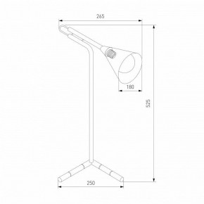 Настольная лампа декоративная Eurosvet Enigma 01186/1 черный в Тарко-Сале - tarko-sale.ok-mebel.com | фото 3