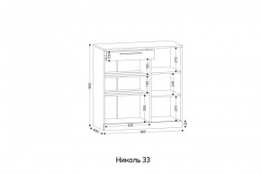 НИКОЛЬ 33 Тумба для обуви в Тарко-Сале - tarko-sale.ok-mebel.com | фото 2