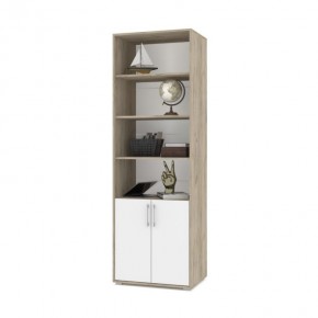 ОЛИВИЯ О21 Шкаф-стеллаж (дуб серый/белый) в Тарко-Сале - tarko-sale.ok-mebel.com | фото
