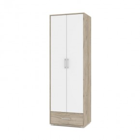 ОЛИВИЯ О22 Шкаф 2-х дверный (дуб серый/белый) в Тарко-Сале - tarko-sale.ok-mebel.com | фото