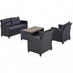 Плетеный комплект мебелис диваном AFM-804G Dark Grey в Тарко-Сале - tarko-sale.ok-mebel.com | фото 3