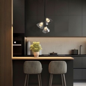 Подвесная люстра Eurosvet Enigma 70161/3 черный в Тарко-Сале - tarko-sale.ok-mebel.com | фото 3